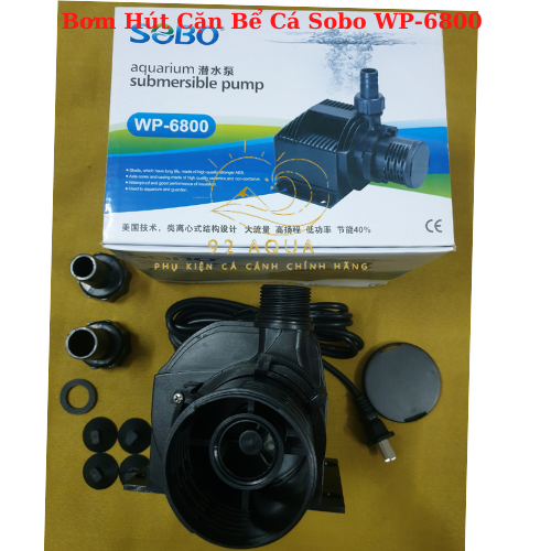 Bơm Hút Cặn Bể Cá Sobo WP-6800  - Bơm Nước Cao Cấp Cho Hồ Cá