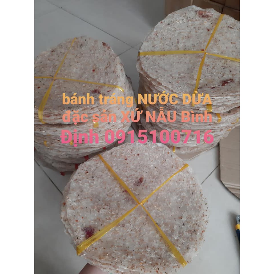 BÁNH TRÁNG NƯỚC DỪA ĐẶC SẢN XỨ NẪU BÌNH ĐỊNH 10CÁI