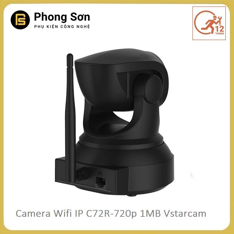 Camera Wifi IP Trong nhà C72R HD720p Vstarcam, màu đen chính hãng, Bảo hành 12 tháng | BigBuy360 - bigbuy360.vn