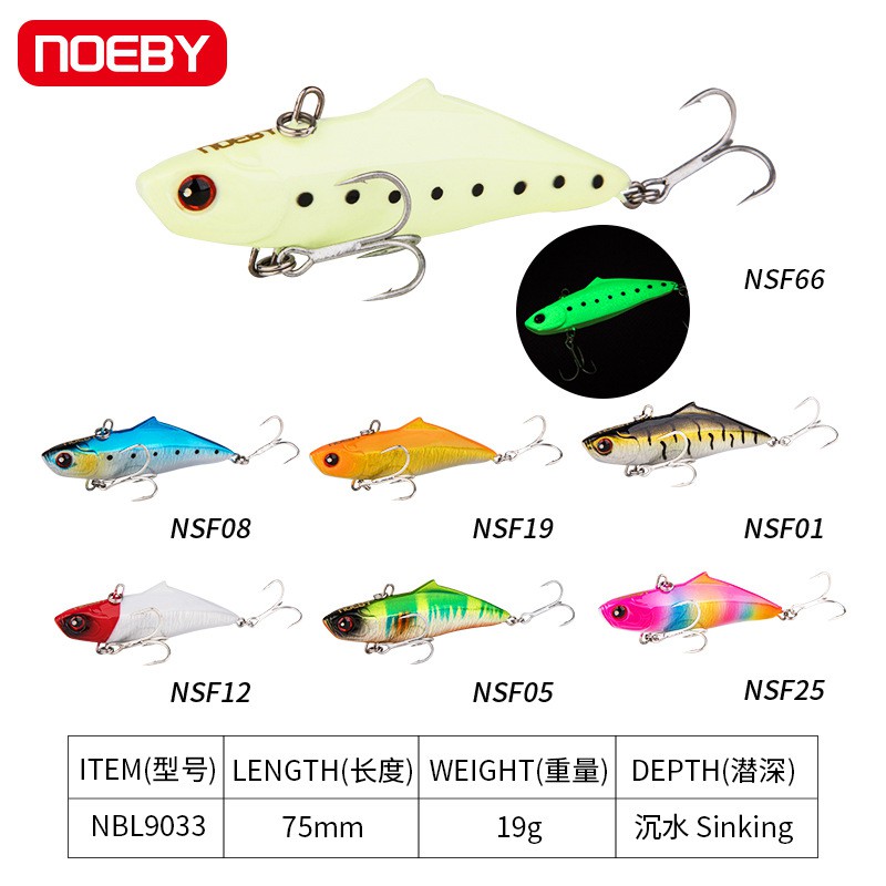 Mồi giả Noeby, mồi chìm câu Lure VIB (19g) - NBL9033