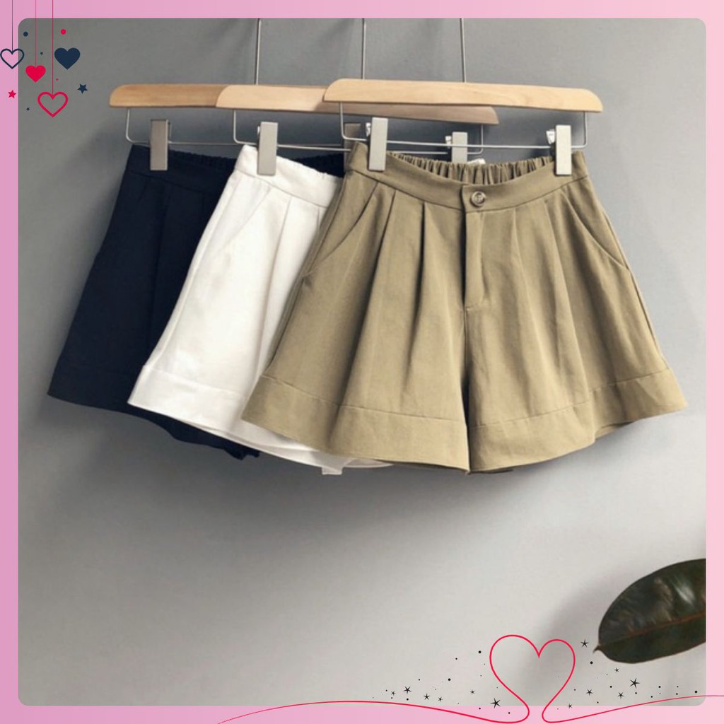 Quần short nữ, quần đùi nữ vải đũi có bigsize 40-80kg , lưng chun , ống rộng thoải mái
