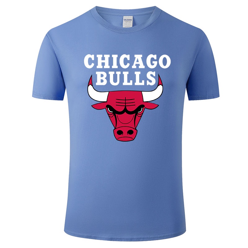 Áo Thun Tay Ngắn In Hình Bò Tót Chicago Thời Trang Mùa Hè Mới