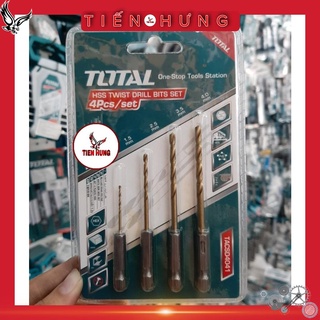 Bộ mũi khoan kim loại đuôi lục giác 4 chi tiết Total TACSD4041