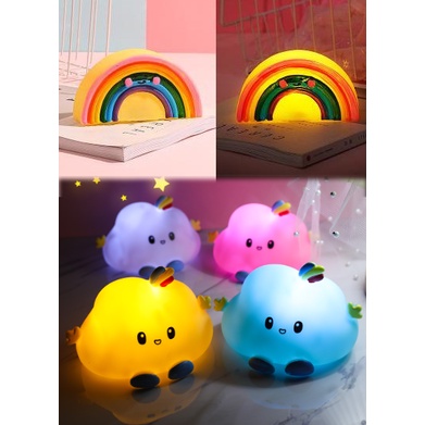 đèn ngủ đám mây cầu vồng DL3 Đèn Led Siêu Dễ Thương