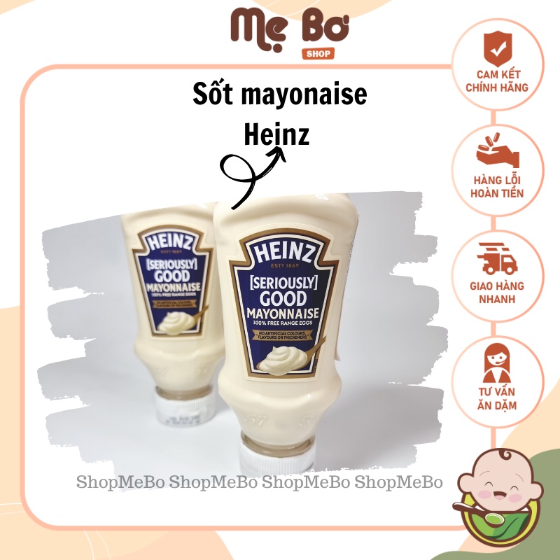 SỐT MAYONNAISE HEINZ ÍT BÉO 220ml DATE 8/22