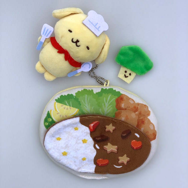 Sanrio Búp Bê Nhồi Bông Hình Thỏ kuromi melody Dễ Thương Kèm Móc Khóa # 1