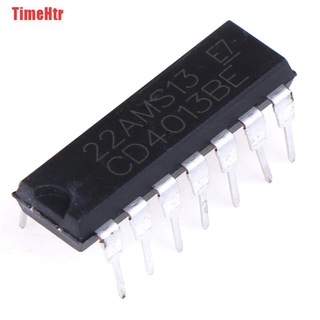 Set 10 Chip Cd4013Be Cd4013 Dual D-Type Ic Dip-14