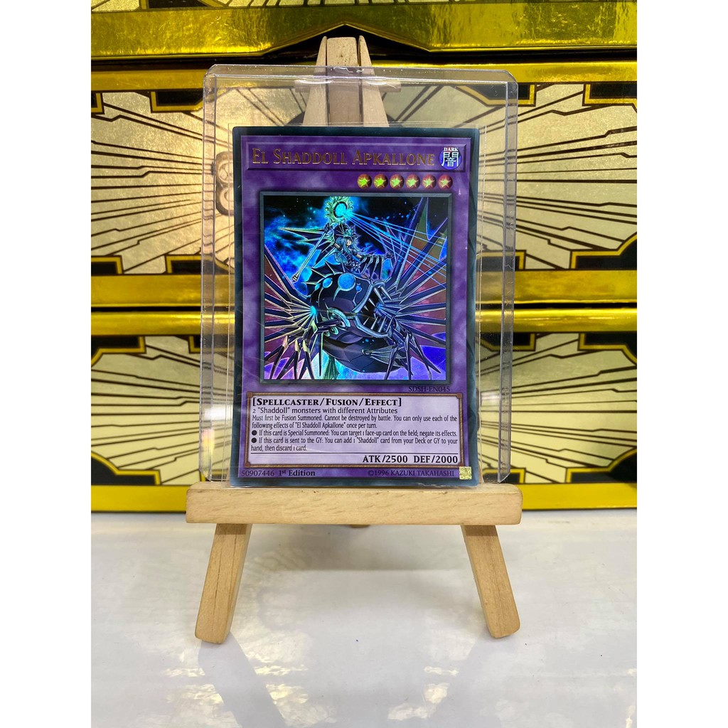 [ Dưa Hấu Yugioh ] Lá bài thẻ bài El Shaddoll Apkallone - Ultra Secret Rare - Tặng bọc bài nhựa bảo quản