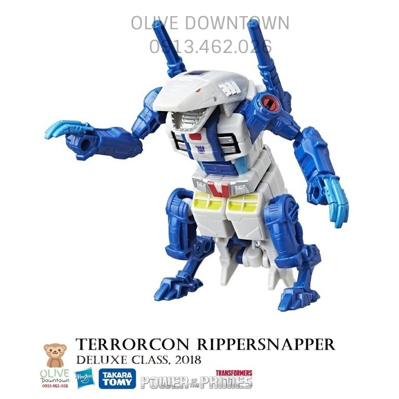 RIPPERSNAPPER ✅ Robot Cá mập lắp ráp cao 15cm - Transformers dòng POWER OF THE PRIMES
