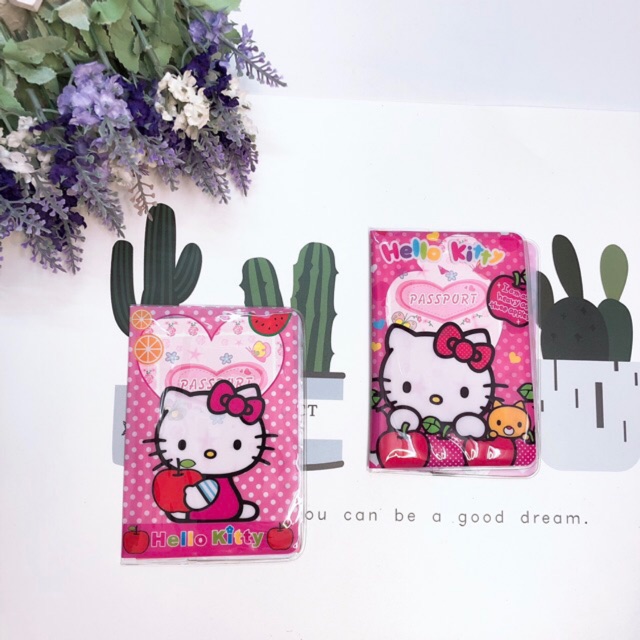 Vỏ bọc hộ chiếu Hello Kitty