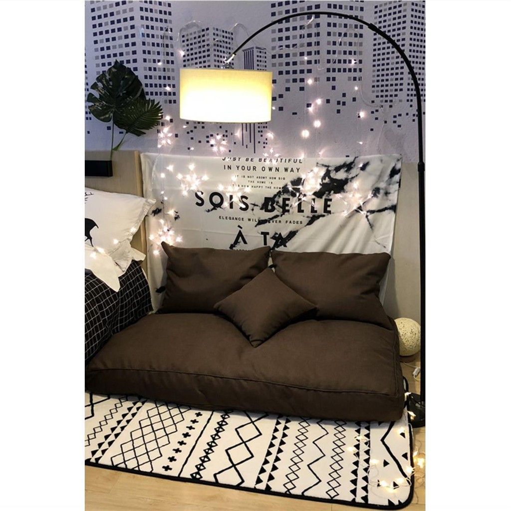 Ghế tựa ban công phòng ngủ dễ thương màu đỏ trái tim cô gái lười biếng sofa beanbag tatami căn hộ nhỏ đơn lẻ