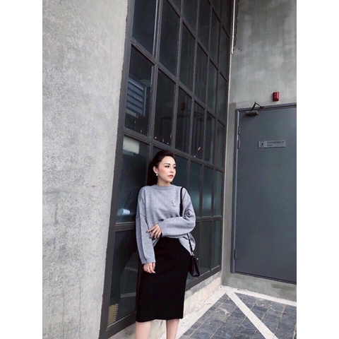 Chân váy len xẻ sau chất mịn, chân váy bút chì dành cho chị em công sở, đi chơi | BigBuy360 - bigbuy360.vn