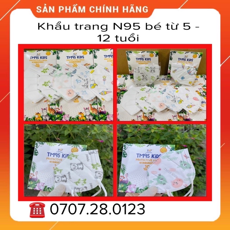 Khẩu trang trẻ em N95 TM [ Hộp 10 cái ] Khẩu trang Y Tế e bé kháng khuẩn Chính hãng | BigBuy360 - bigbuy360.vn
