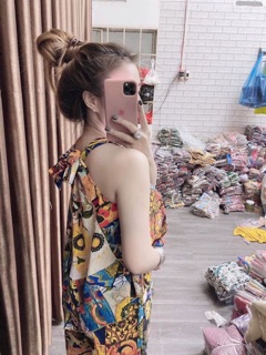 sét cổ yếm thổ cẩm