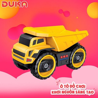 Đồ chơi duka: xe công trình tự tháo lắp - xe ben chuyên dụng