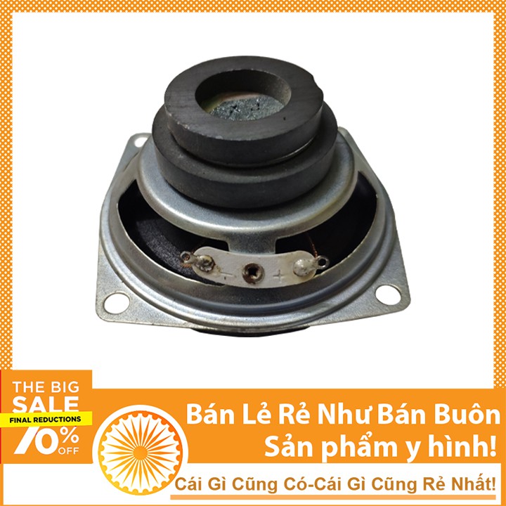 [Thanh Lí] Cặp Loa Từ Kép 4Ohm 3W 6cm Có Tai Và Lỗ Bắt Vít - 2 Cái