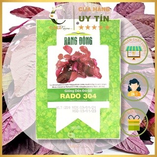Hạt giống rau Dền Đỏ gỗ Rado 304 Cao Sản, Dễ Trồng Gói 20gr