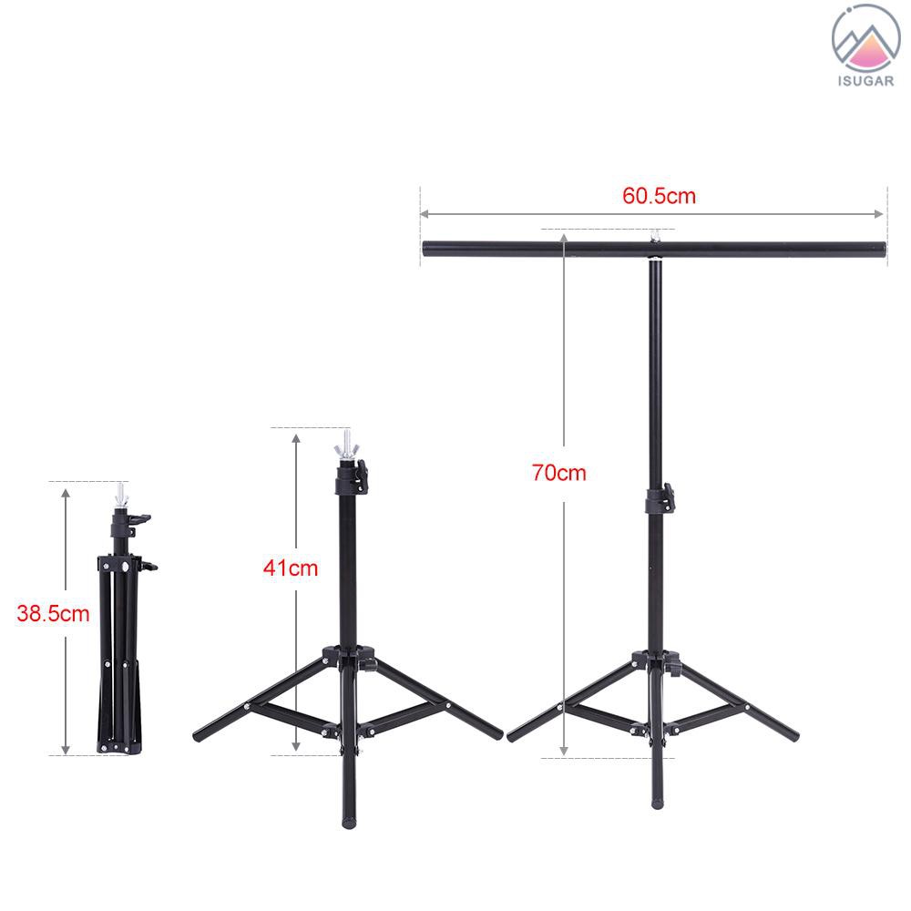 Set giá treo phông nền PVC 60.5 * 70cm kèm thanh ngang và 3 kẹp cho studio