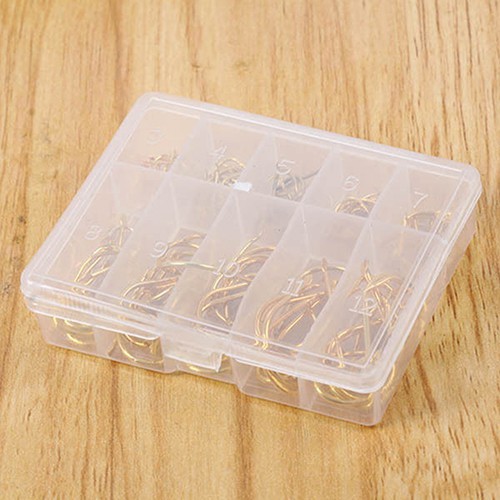 Set 100 Lưỡi Câu Cá Kim Loại Kích Thước # 3 / # 12