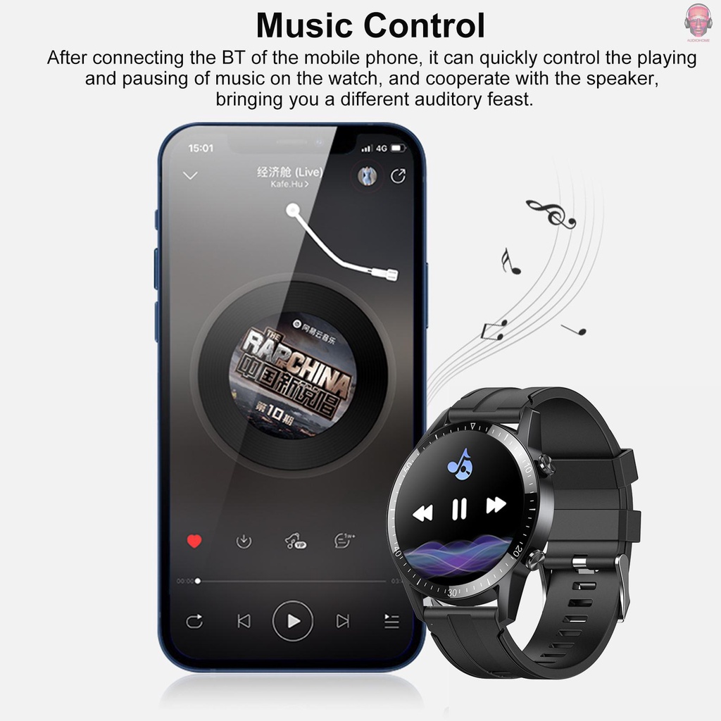 Đồng Hồ Thông Minh TM02 Chống Thấm Nước Hỗ Trợ Theo Dõi Nhịp Tim Huyết Áp Màn Hình Cảm Ứng IP67