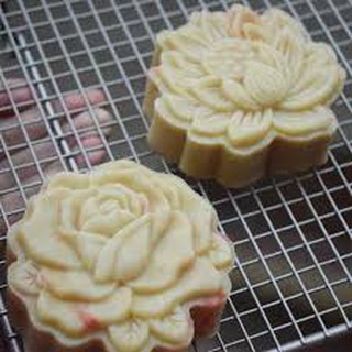 Khuôn lò xo nhựa hoa hồng 150gr- Khuôn bánh trung thu