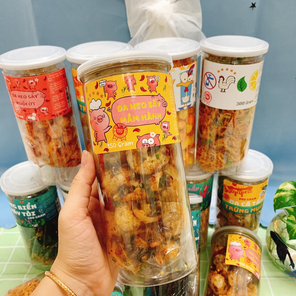 Các Món Ăn Vặt Khô Gà Lá Chanh,Mực Cán Tẩm, Mực Xé, Da Heo, Khô Cá Thiều, Nui Sấy Đóng Hũ ngon, rẻ, chất lượng | BigBuy360 - bigbuy360.vn