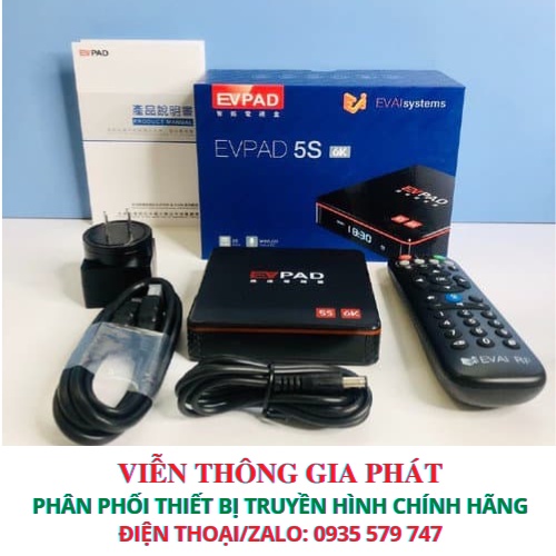 COMBO 02 Box Evpad 5S Ram 2G/16G Chuyên Xem Phim, Truyền Hình Quốc Tế Chính Hãng Bão Hành 12 Tháng.