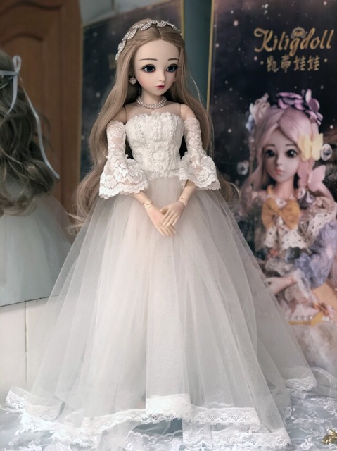 Búp bê bjd 60cm mặc váy đuôi cá
