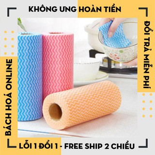 [Hàng Loại 1] Cuộn giấy lau đa năng , Giấy lau đa năng bằng vải cao cấp thấm hút tốt