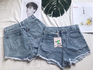 SHORT JEAN RÁCH GẤU + ảnh thật