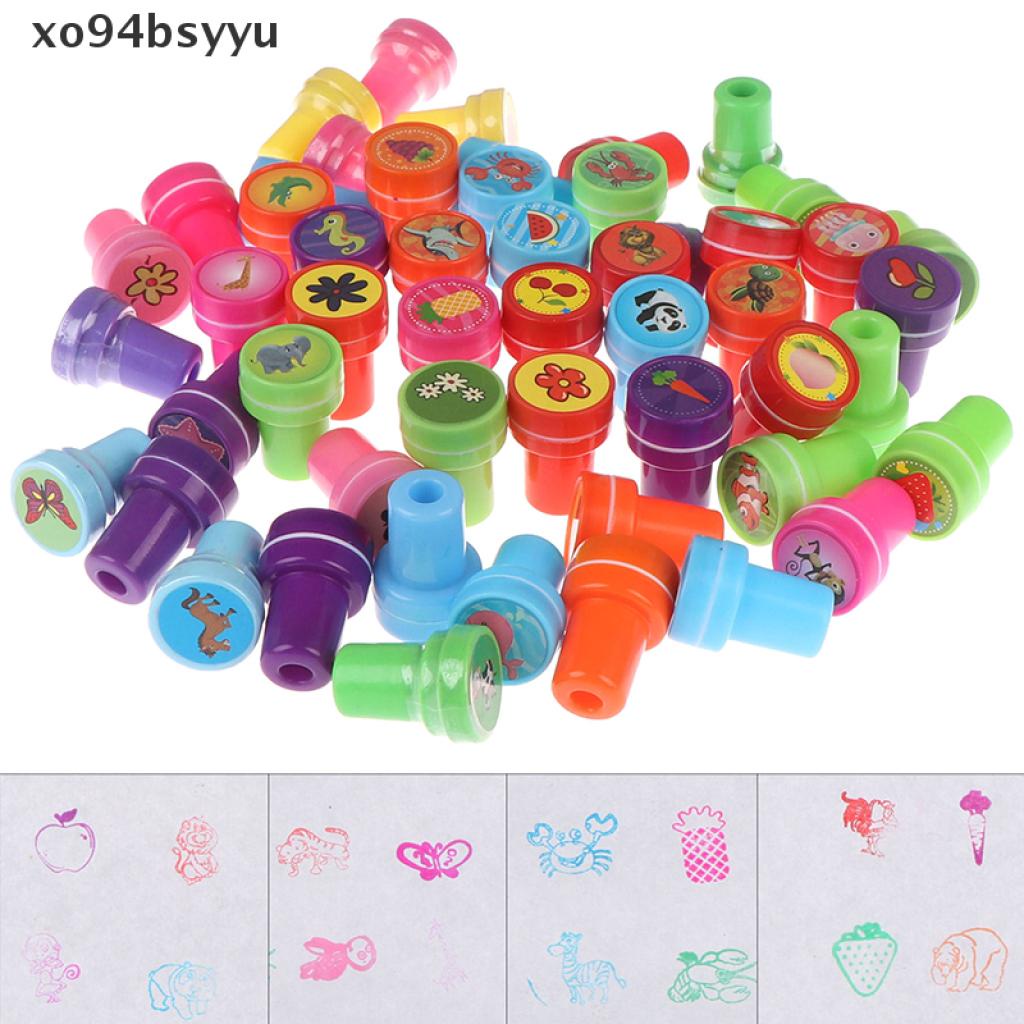 Set 5 Con Dấu Đồ Chơi Bằng Cao Su Hoạt Hình Tự In xo94bsyyu