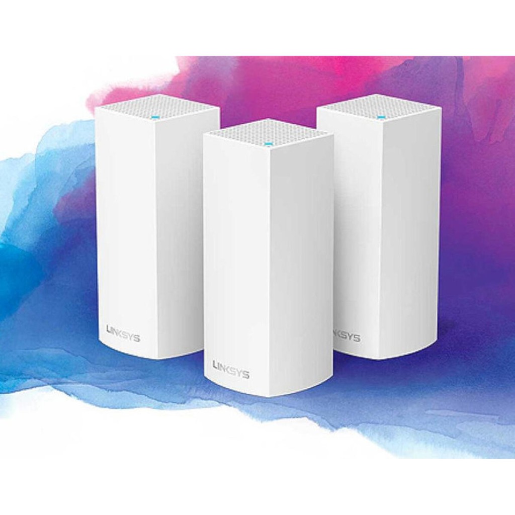 Bộ phát Wifi Linksys Velop WHW0303 Mesh 3 băng tần 3-Pack AC6600Mbps MU-MIMO (Hàng chính Hãng)