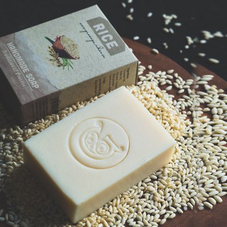 Xà phòng handmade Gạo (plain) từ Green Garden (Signature Edition)