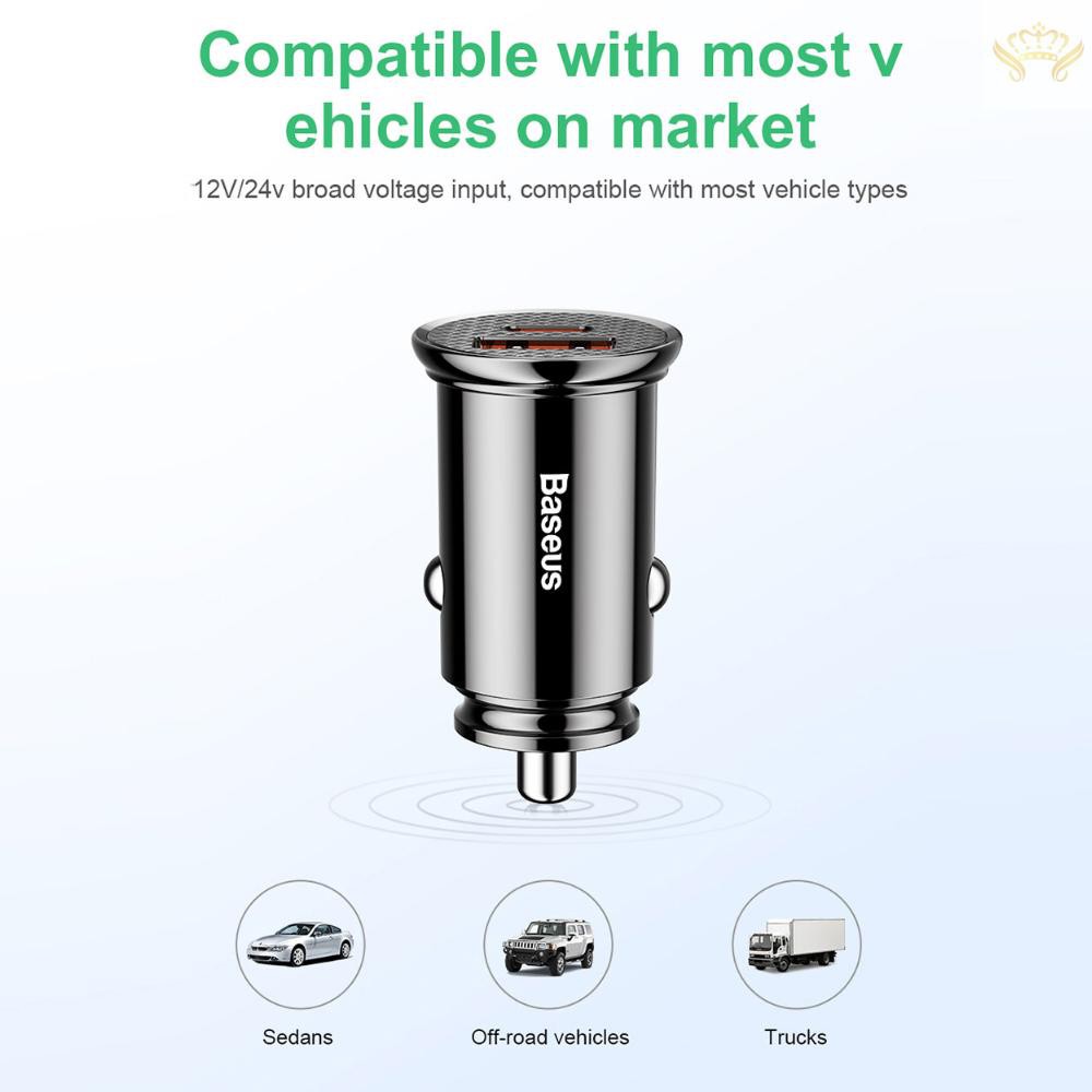 Tẩu Sạc Nhanh Baseus Pps 30w Cổng Usb 4.0 Qc 3.0 Và Usb-C Pd 3.0