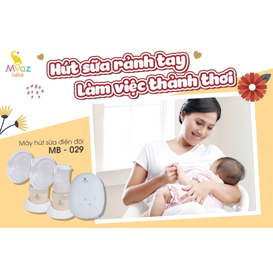 MB-029. Máy Hút Sữa Điện Đôi Moaz Moaz Bebe