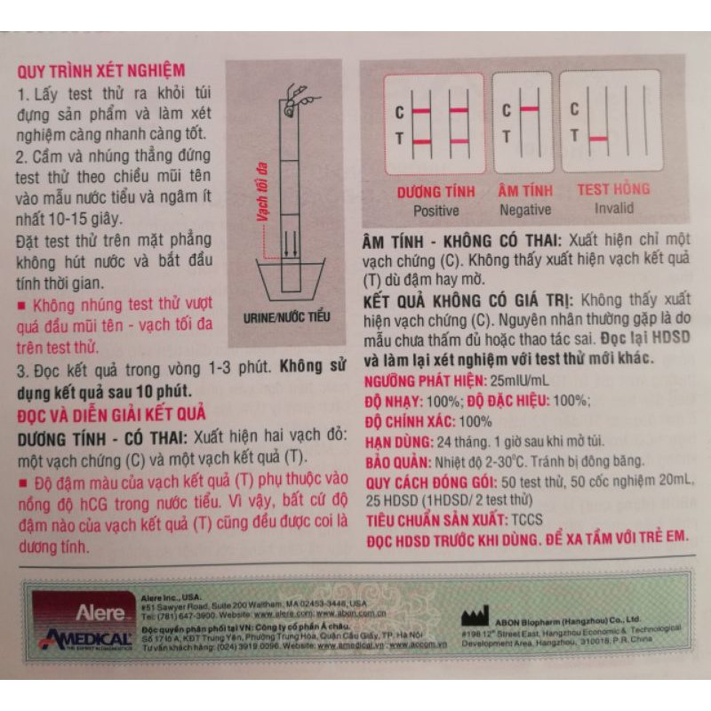 Que thử thai phát hiện thai sớm (test nhanh nước tiểu)