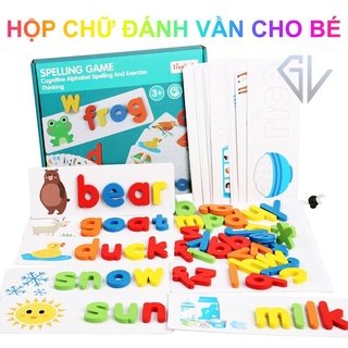 Bộ xếp chữ gỗ đánh vần cho bé