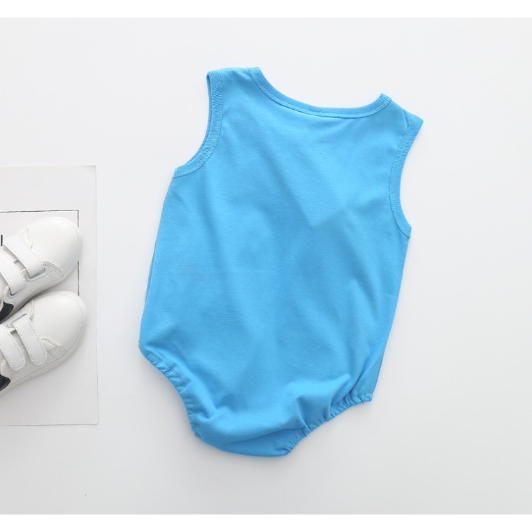 Áo liền quần cho bé 3 lỗ hình động vật và hoa quả hàng Quảng Châu mã 9121