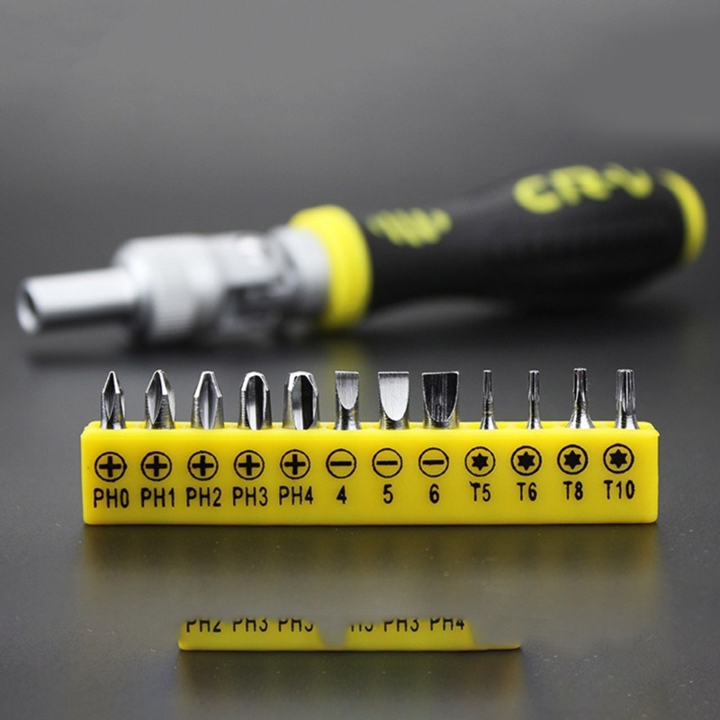 Bộ Tua Vít Giá Đỡ Từ Tính 13 Trong 1 Đa Năng