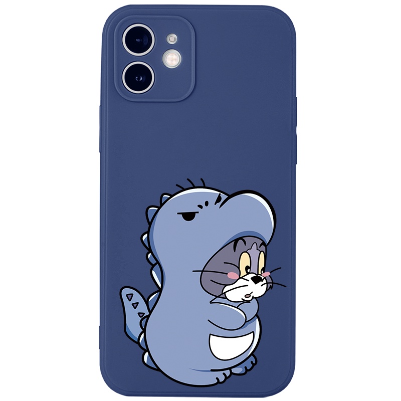Ốp lưng JURSUE hoạt hình cặp đôi dễ thương đẹp cho iPhone 14 13 12 11 Pro Max SE 2020 X XR XS 8 7 ip 6S 6 Plus kute XYH201