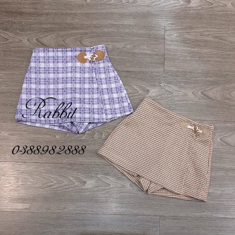 Chân váy dạ kẻ Geejay