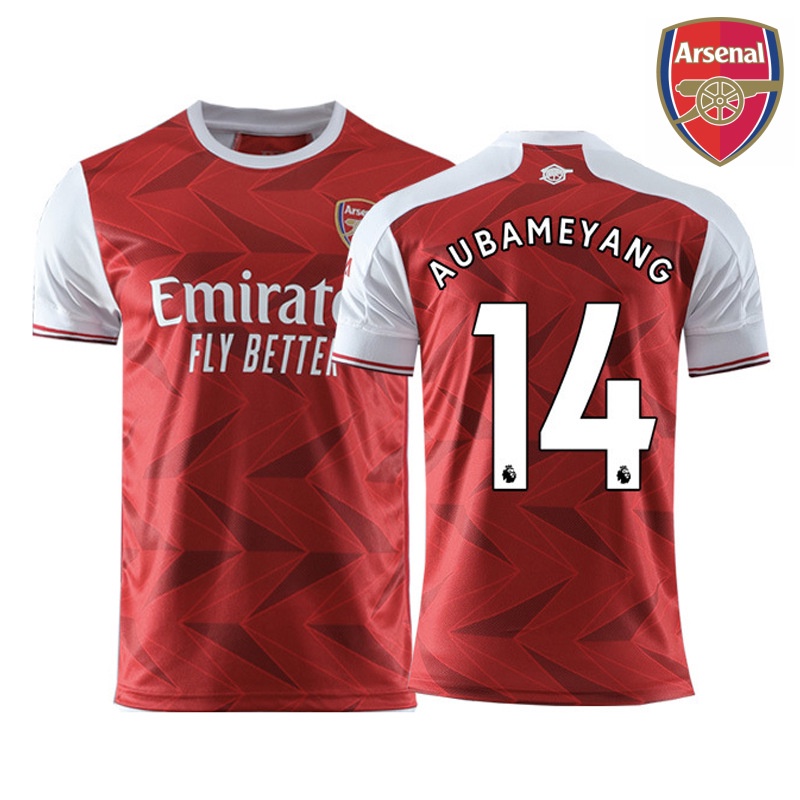 Áo Thun Đá Banh Đội Tuyển Arsenal 2020-2021 Câu Lạc Bộ Lacazette Ozil Aubameyang TShirt Plus