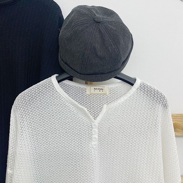 Áo Len TAY DÀI CARDIGAN CÚC NGỰC chất len dệt kim mỏng vải đẹp tay áo bo chun form rộng tone màu trơn basic | BigBuy360 - bigbuy360.vn