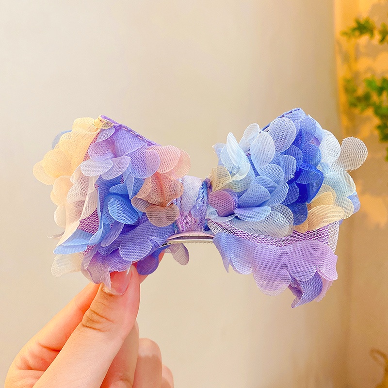 Kẹp Tóc Hình Nơ Kiểu Hàn Quốc Dễ Thương Xinh Xắn Dành Cho Bé Gái