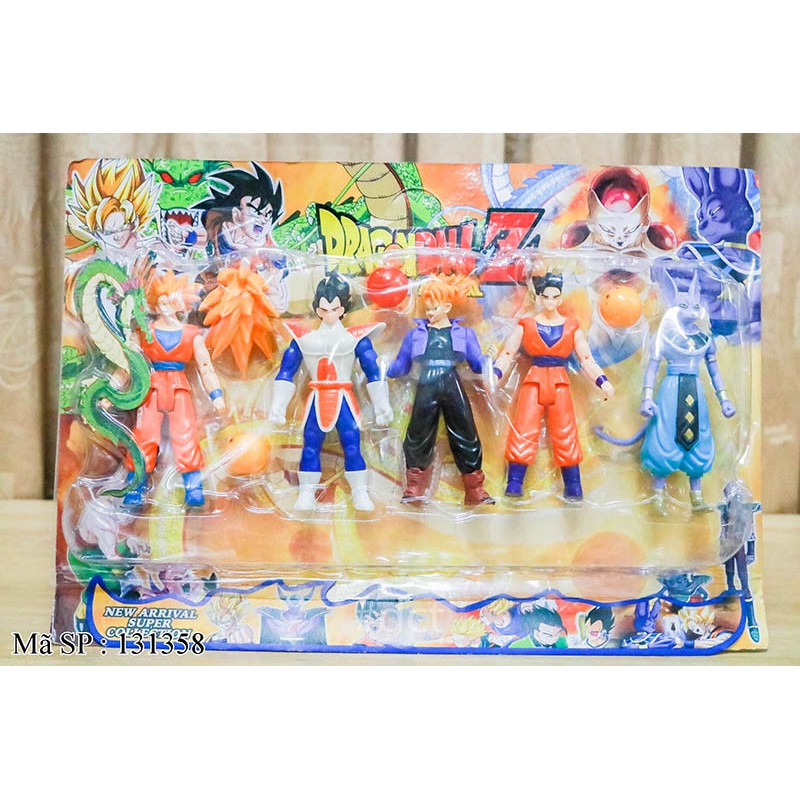 Mô hình đồ chơi Dragon Ball 5 con 7 viên ngọc rồng _015205 Dragonball-Songoku-Siêu Xayda