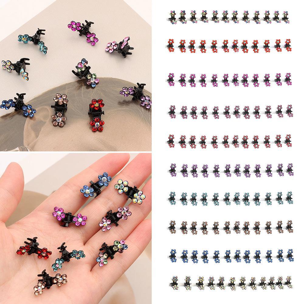 SUSANS Set 12 Kẹp Tóc Càng Cua Đính Đá Sang Trọng