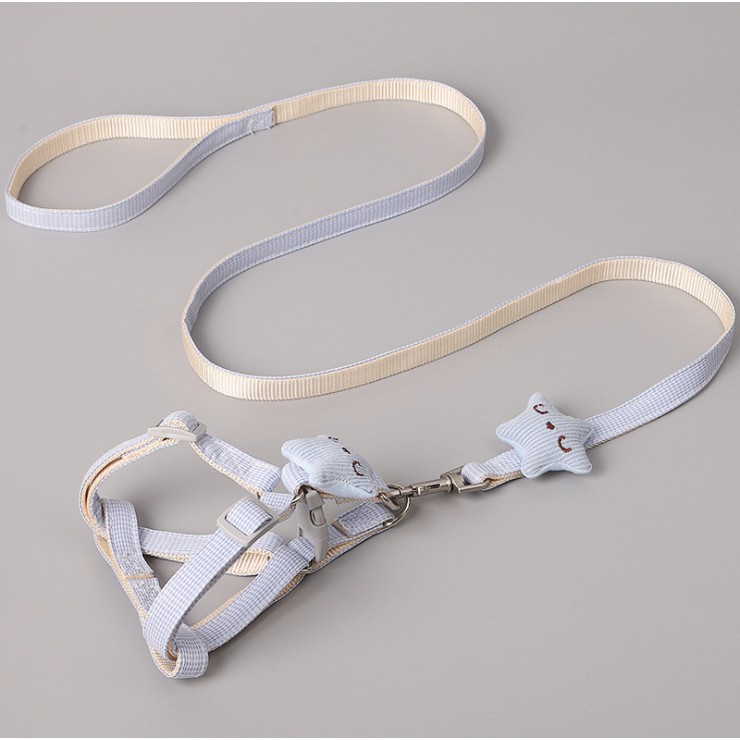 Dây dắt chó mèo lớn hình ngôi sao 1,5cm 15kg phụ kiện cho thú cưng dẫn đi Con Mèo Xiêm