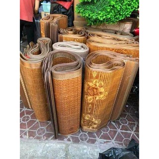 Chiếu trúc tăm vân gỗ để lụa loại đẹp
