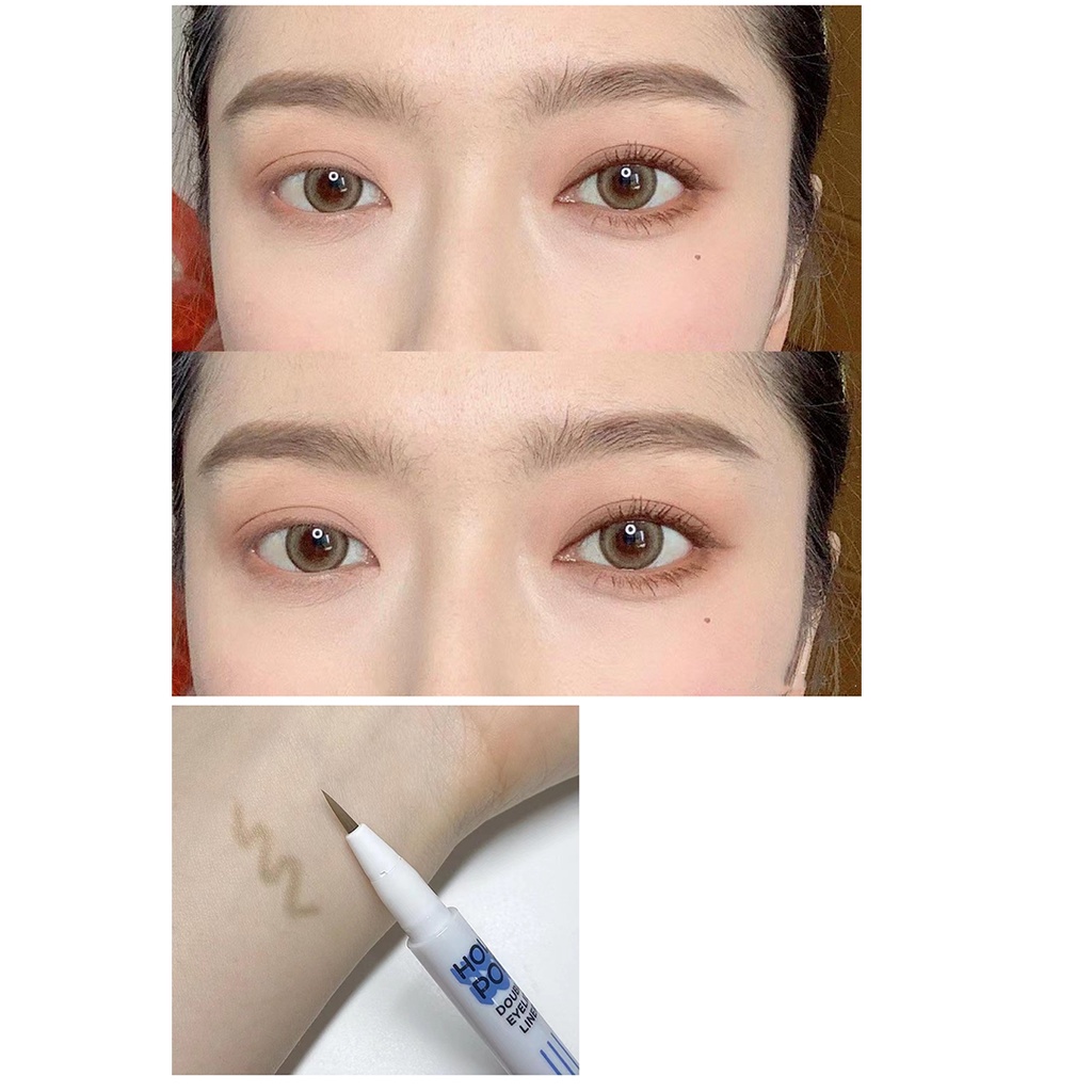 Bút kẻ trang điểm bọng mắt và mí mắt HOLIKA HOLIKA Pop double eyelid liner 0.5g