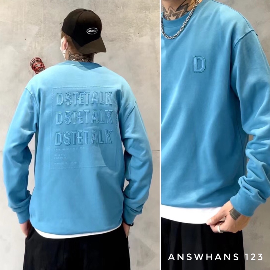 Áo nỉ nam dài tay form rộng sweater hàn quốc bigsize thu đông cao cấp xuất khẩu ANSWHANS 121